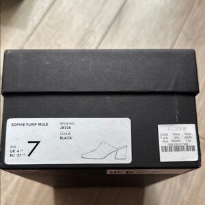 J. Crew Black Sophie Pump Mule